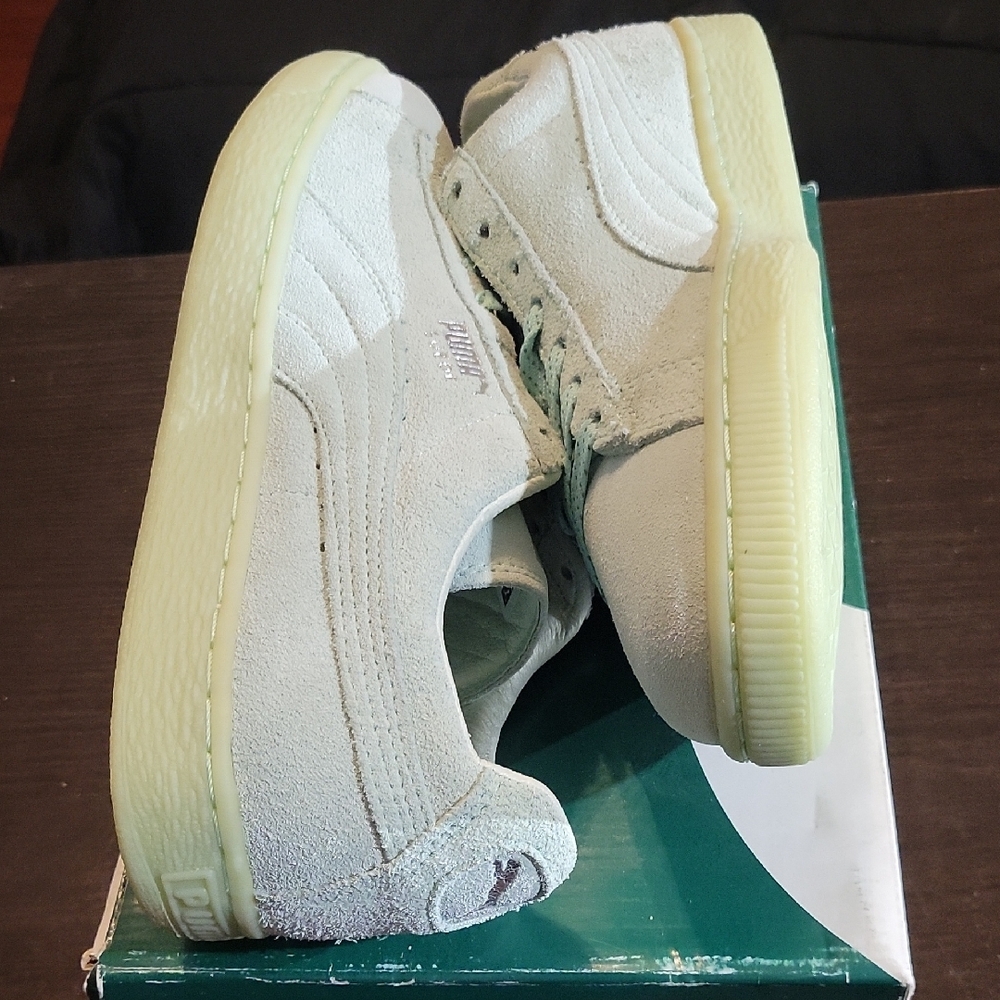 Puma Suede Classic Mono "Peppermint Green" (2018) W10/M8.5 NEW W/OG BOX - Picture 7 of 11